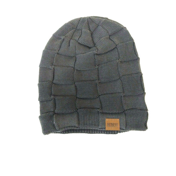 Grays Other - Redess Gray Weave Knit Beanie Fleece Lined Skull Cap